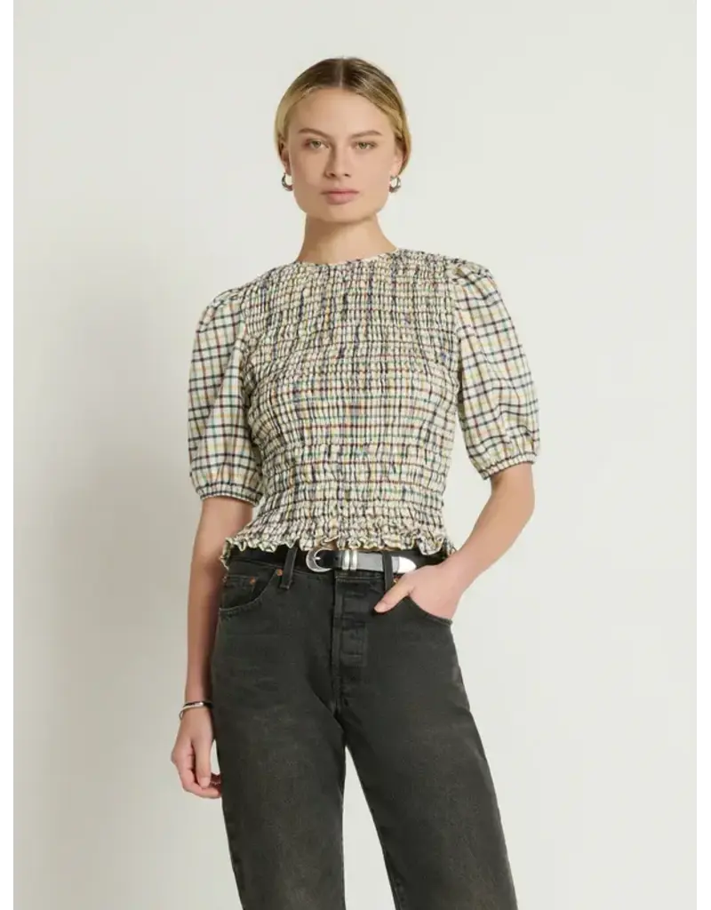 Nation Los Angeles Brinley Smocked Top