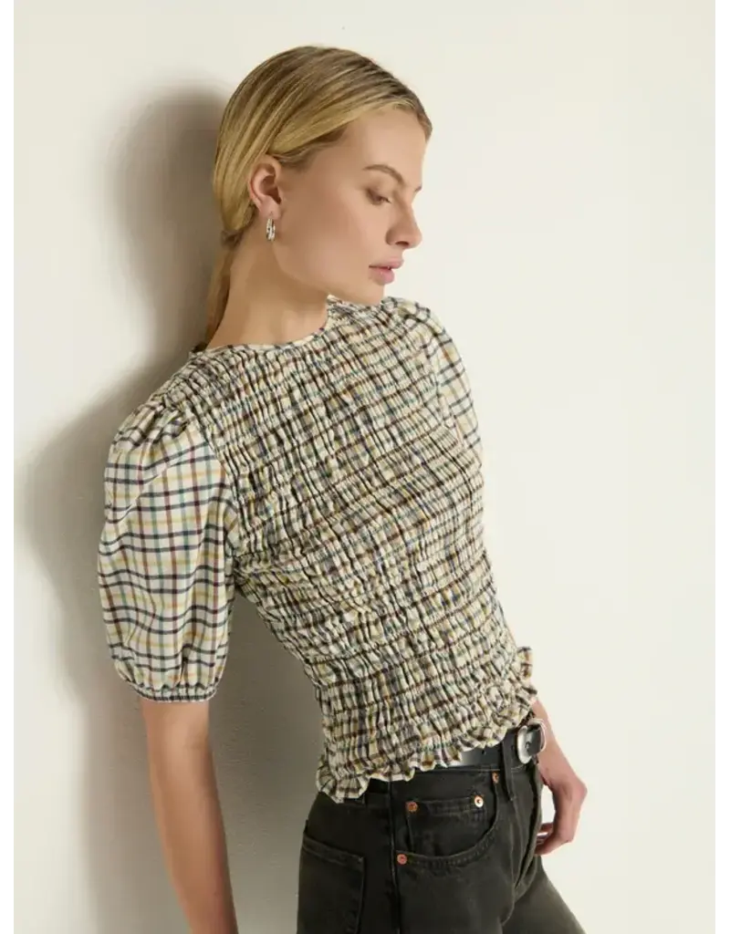 Nation Los Angeles Brinley Smocked Top