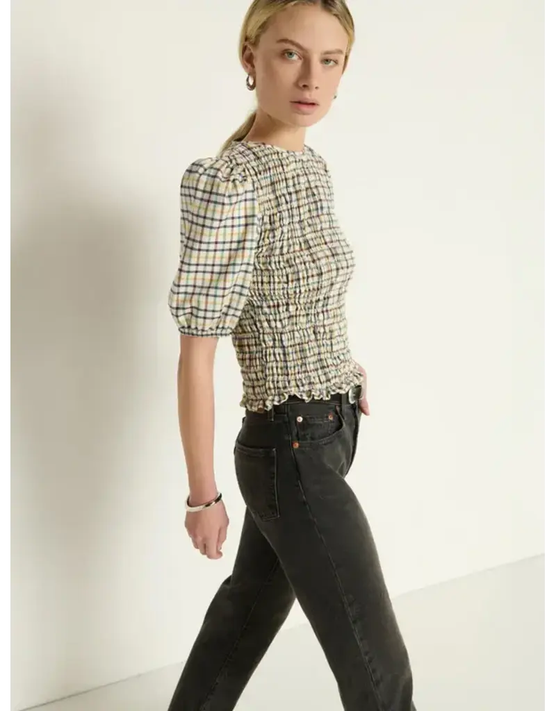 Nation Los Angeles Brinley Smocked Top