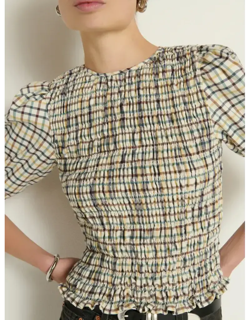 Nation Los Angeles Brinley Smocked Top