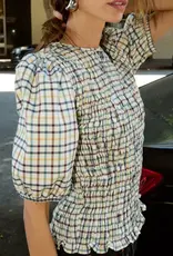 Nation Los Angeles Brinley Smocked Top