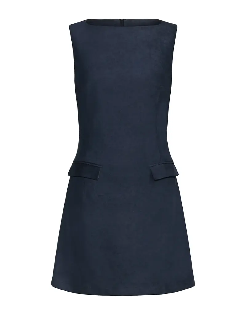 Hilary Macmillan Suede Shift Dress