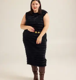 Hilary Macmillan Knit Turtleneck Dress