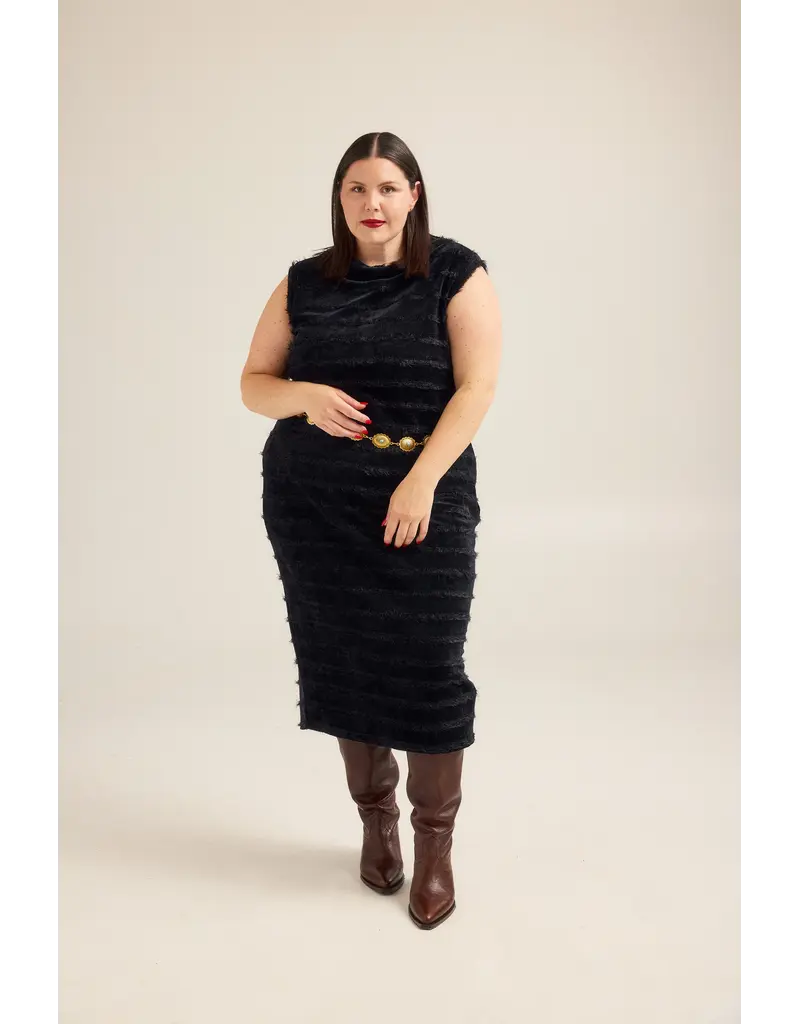 Hilary Macmillan Knit Turtleneck Dress