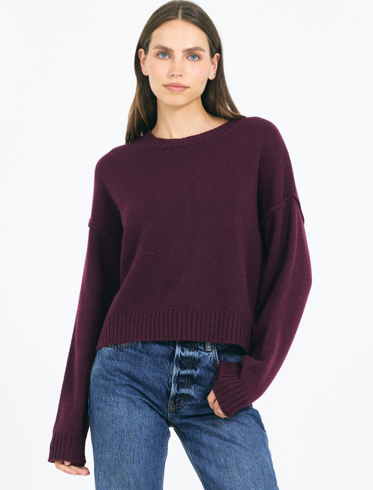 One Grey Day Annika Cashmere Crewneck