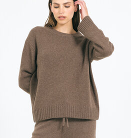 One Grey Day Aster Cashmere Pullover