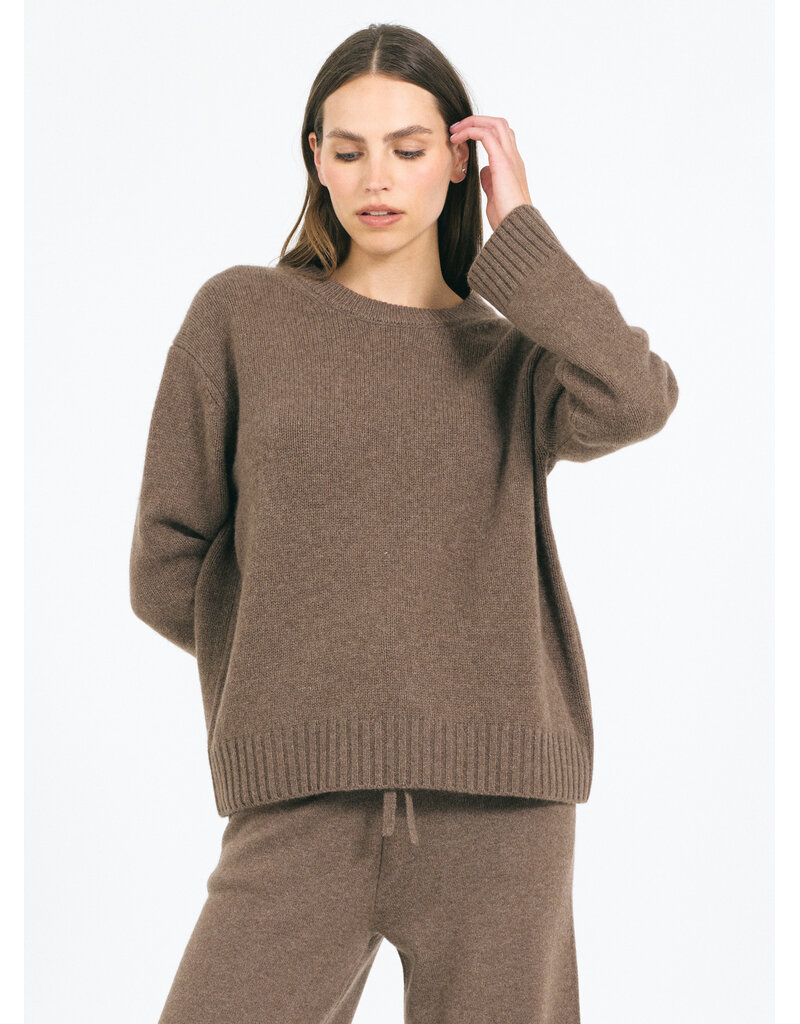 One Grey Day Aster Cashmere Pullover