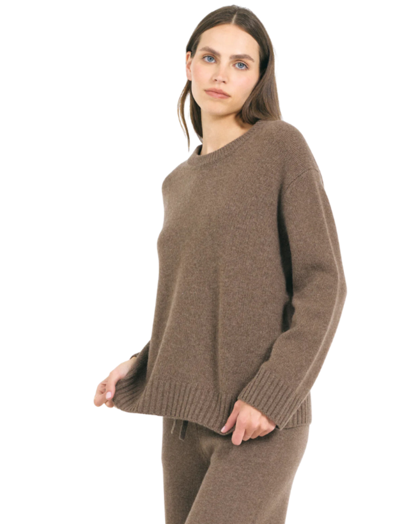 One Grey Day Aster Cashmere Pullover