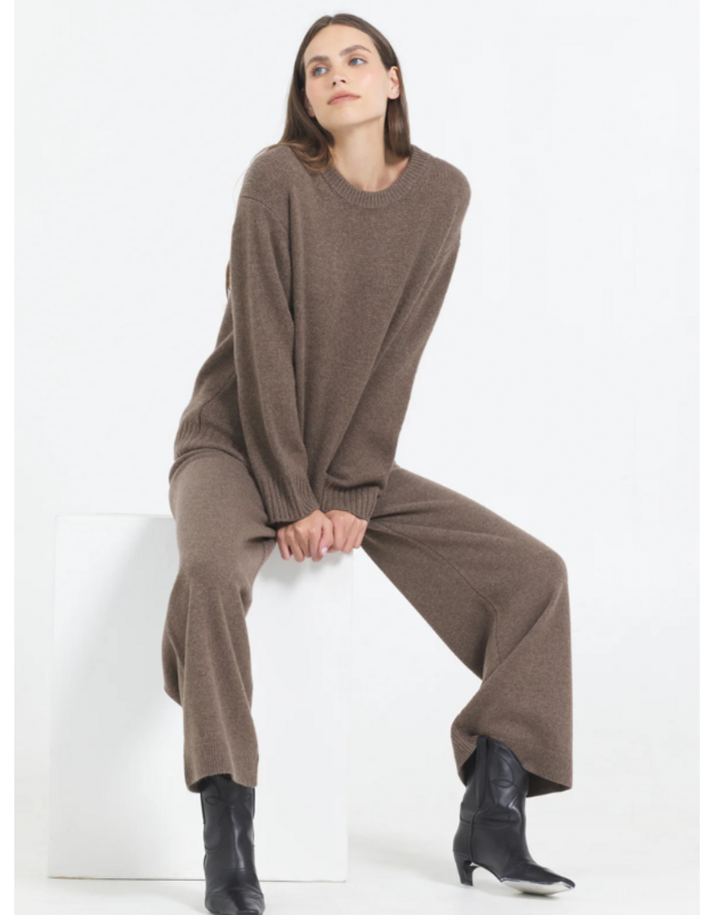 One Grey Day Aster Cashmere Pullover