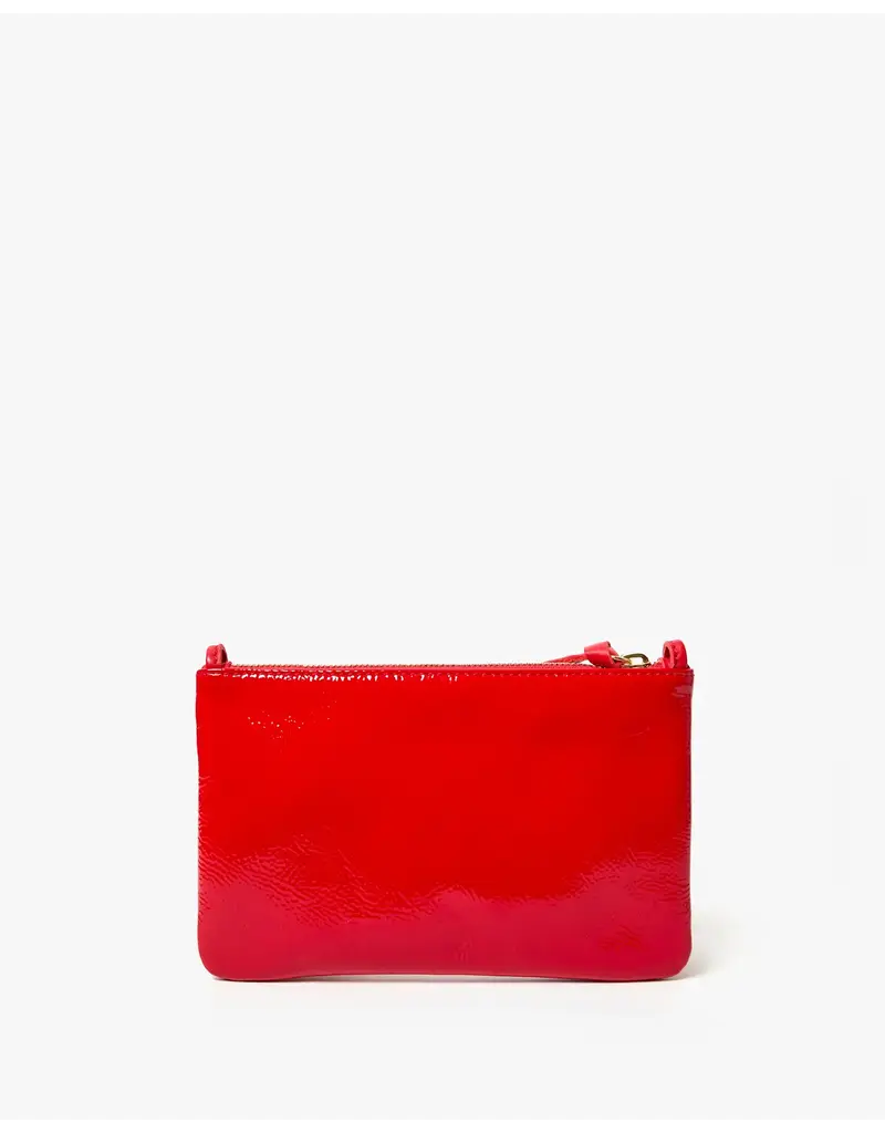 Clare V. Wallet Clutch w/ Tabs - Pucker Patent