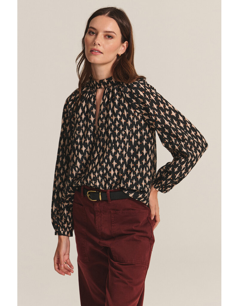 Velvet Malia Printed Cotton Blend Top