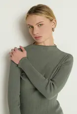 Nation Los Angeles Brenna Mock Neck Top