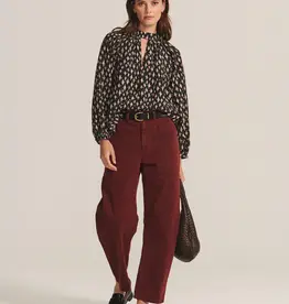 Velvet Malia Printed Cotton Blend Top