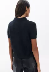 Rag & Bone Jada brushed cashmere ss polo