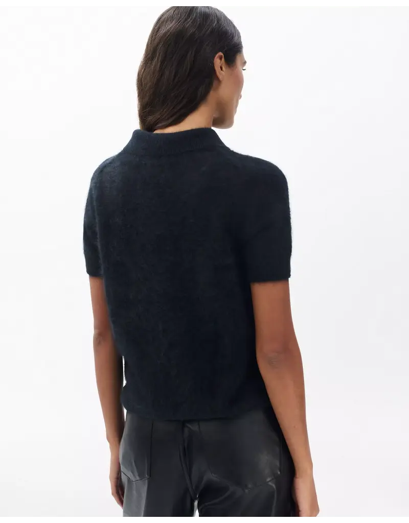 Rag & Bone Jada brushed cashmere ss polo