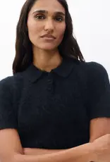 Rag & Bone Jada brushed cashmere ss polo