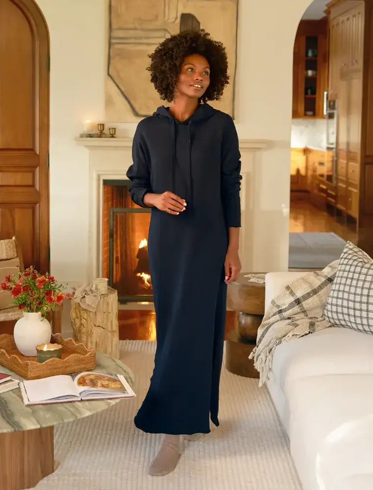 Frank & Eileen James Hooded Cape Dress