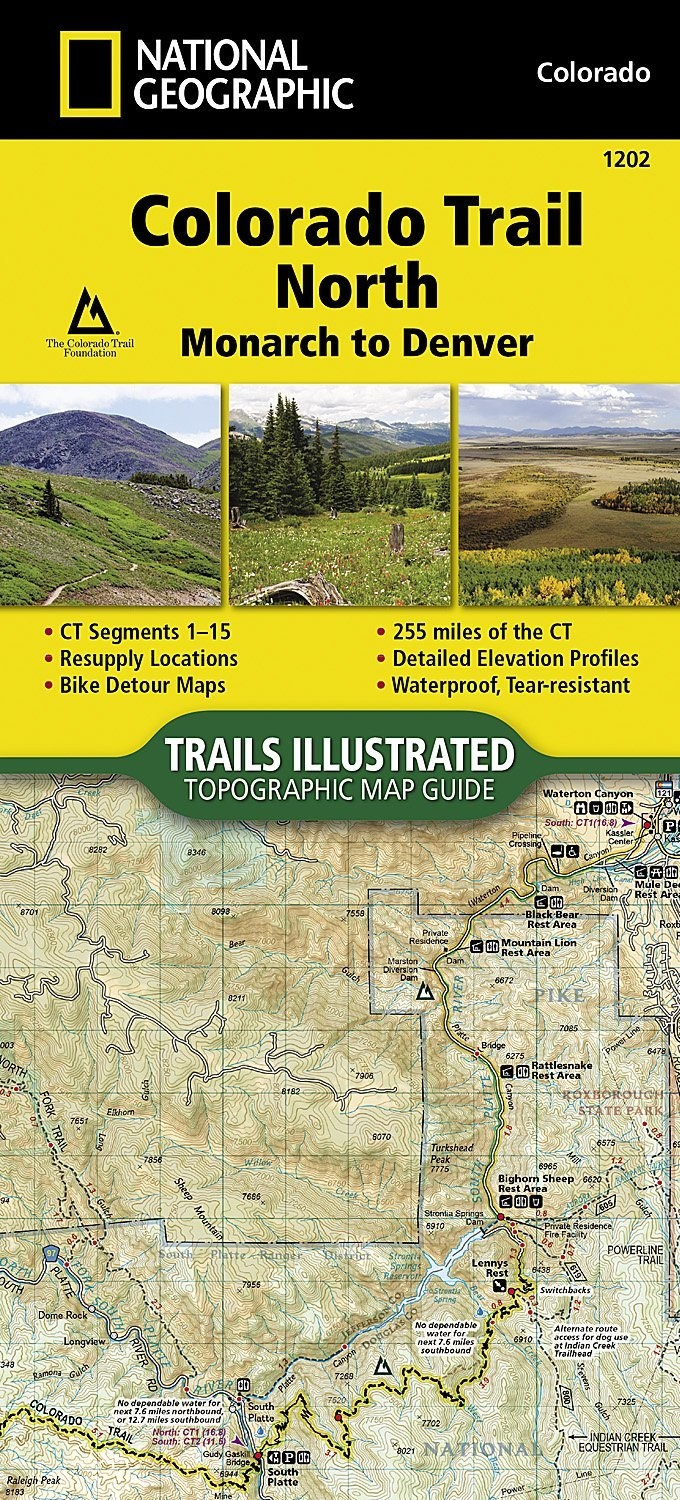 National Geographic Maps National Geographic Map Colorado Trail North, Monarch to Denver