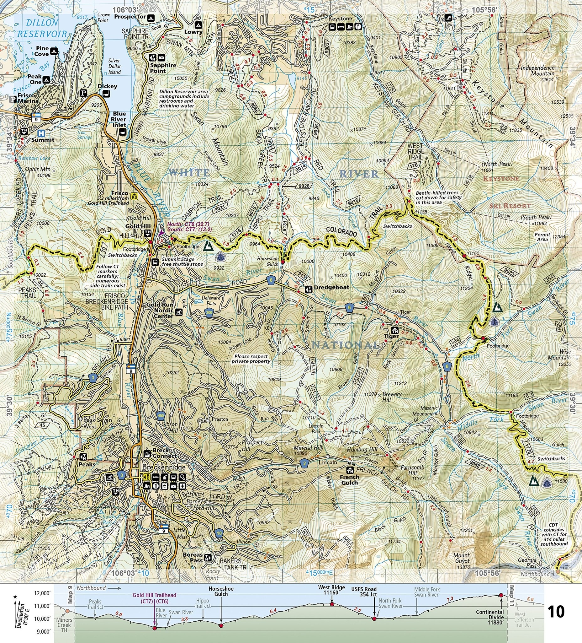 National Geographic Maps National Geographic Map Colorado Trail North, Monarch to Denver