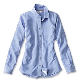Orvis Orvis Womens Tech Chambray Long Sleeve Work Shirt -