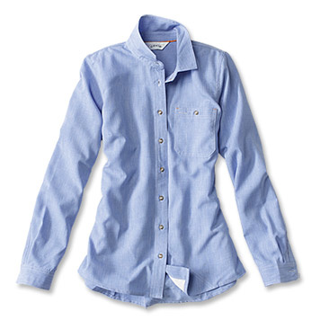 Orvis Orvis Womens Tech Chambray Long Sleeve Work Shirt -