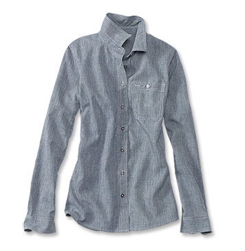Orvis Orvis Womens Tech Chambray Long Sleeve Work Shirt -