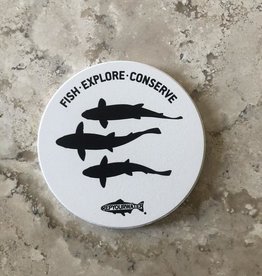 Rep Your Water RepYourWater Silhouette Trio Ceramic Coaster