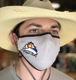Anglers Covey AC Logo Face Mask Gray