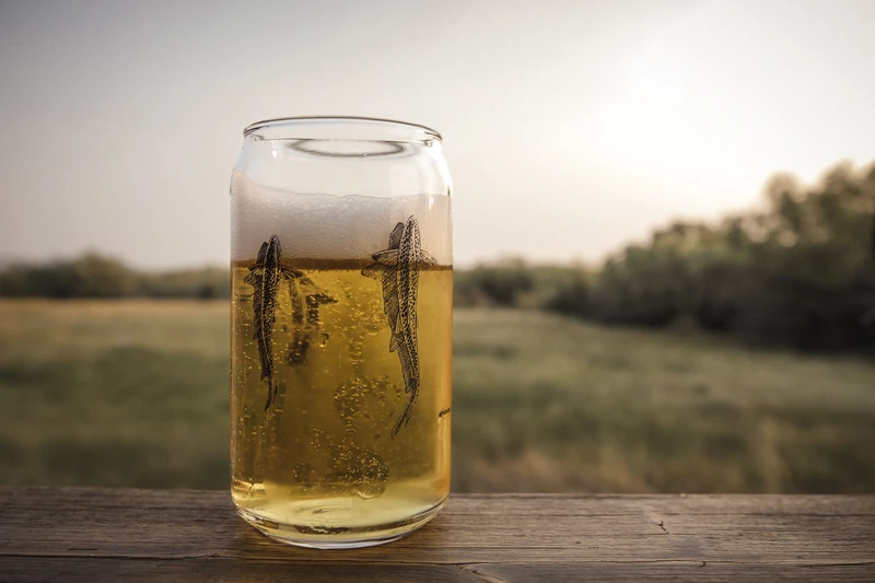 Rep Your Water RepYourWater Beer Can Glass