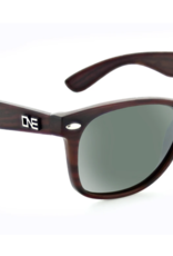 Optic Nerve ONE Revtown Sunglasses Matte Dark Wood w/ Polarized Grey Lens w/ Silver Mirror