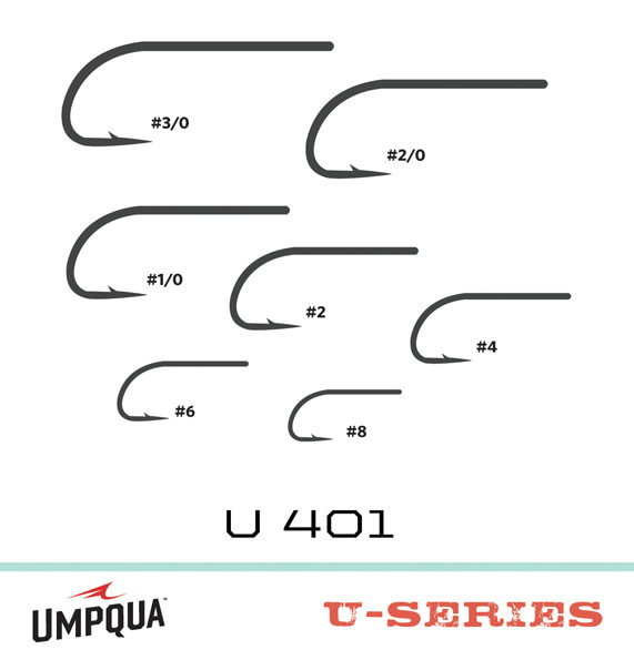 Umpqua Feather Merchants Umpqua U Series U401 Hook (25 Pack)