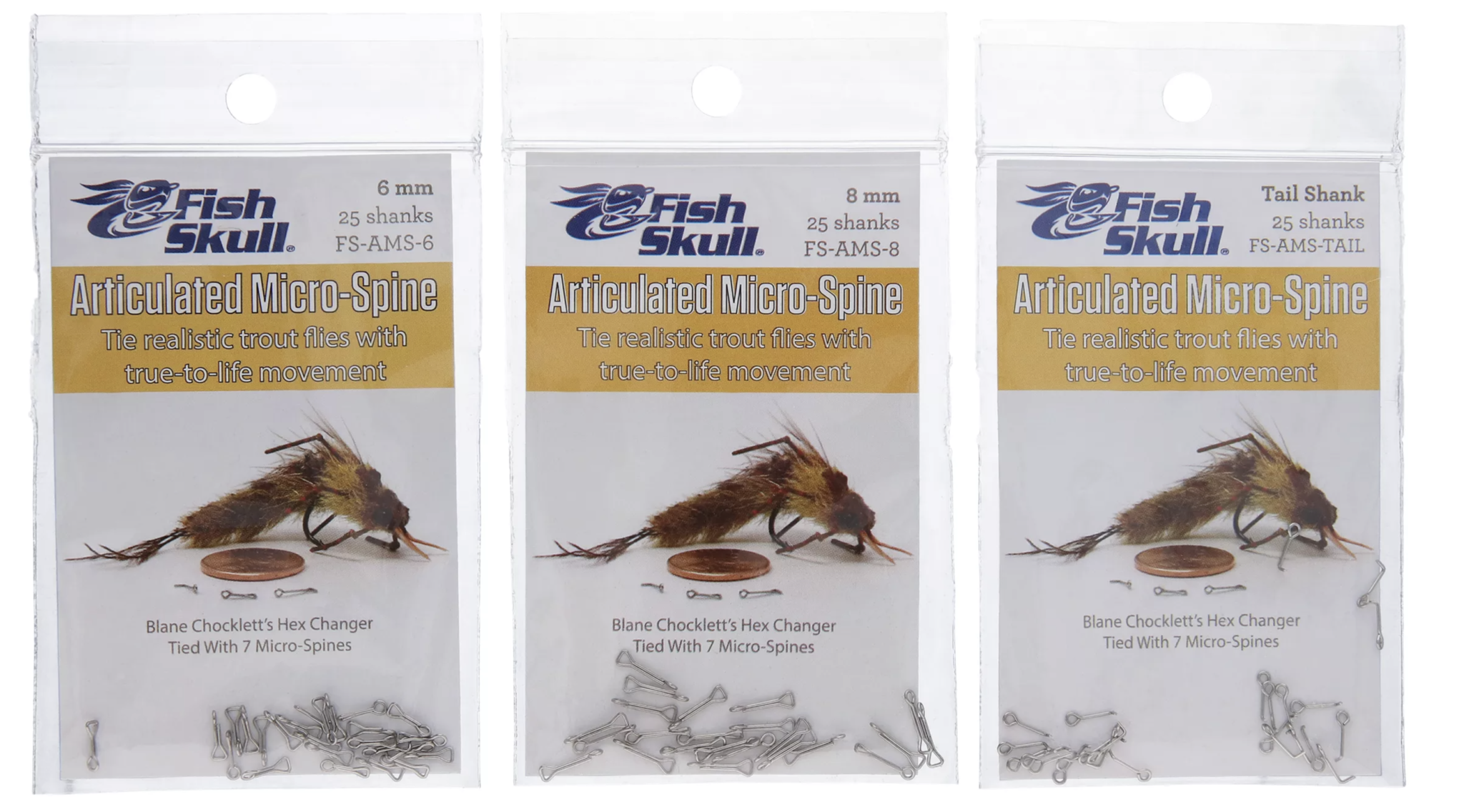 Hareline Dubbin Chockletts Articulated Micro Spines
