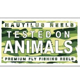 Nautilus Reels Nautilus Sticker (CAMO Small Tested On Animals)