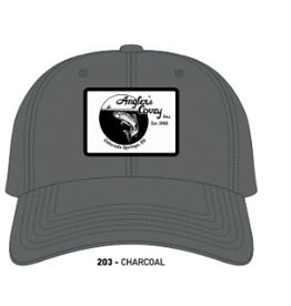 Anglers Covey AC Logo Hat 203 Solid Charcoal