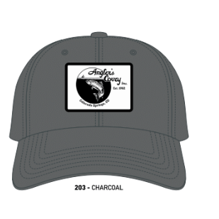 Anglers Covey AC Logo Hat 203 Charcoal