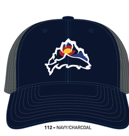 Richardson AC Logo Hat 112 Split Navy/Charcoal