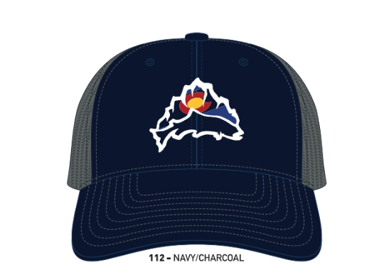 Richardson AC Logo Hat 112 Split Navy/Charcoal