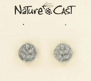Nature Cast Metalworks Nature Cast Earring Post Round with Branch