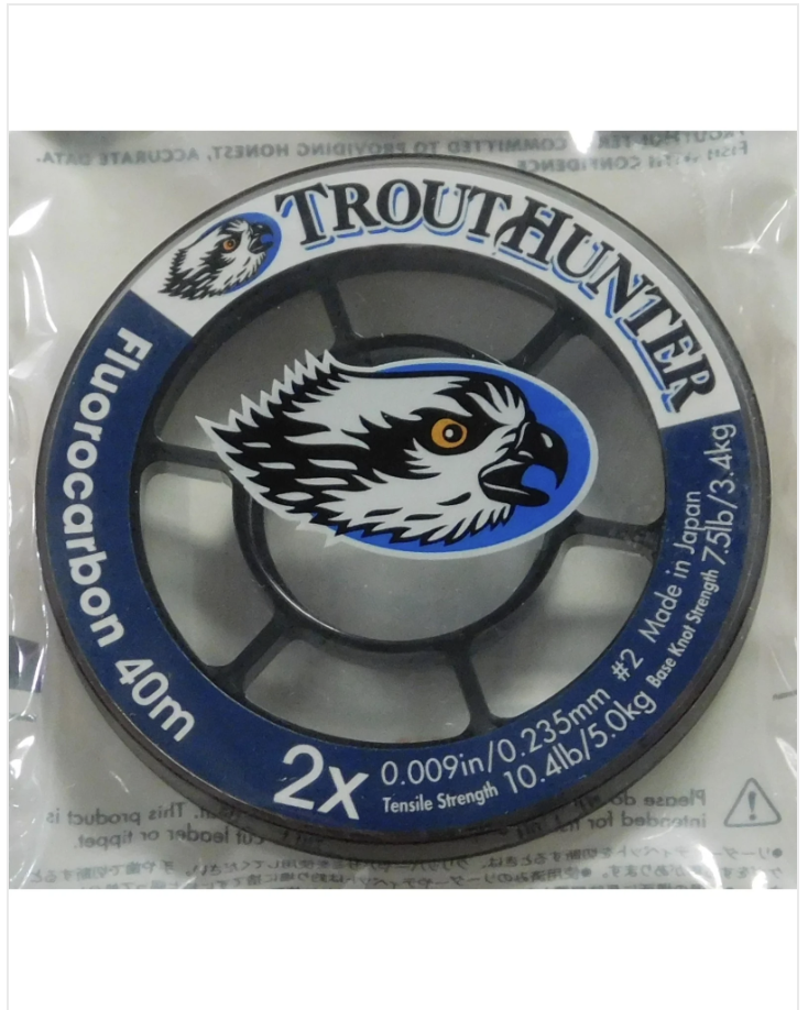 TroutHunter LLC TroutHunter Fluorocarbon Tippet 40M 2X