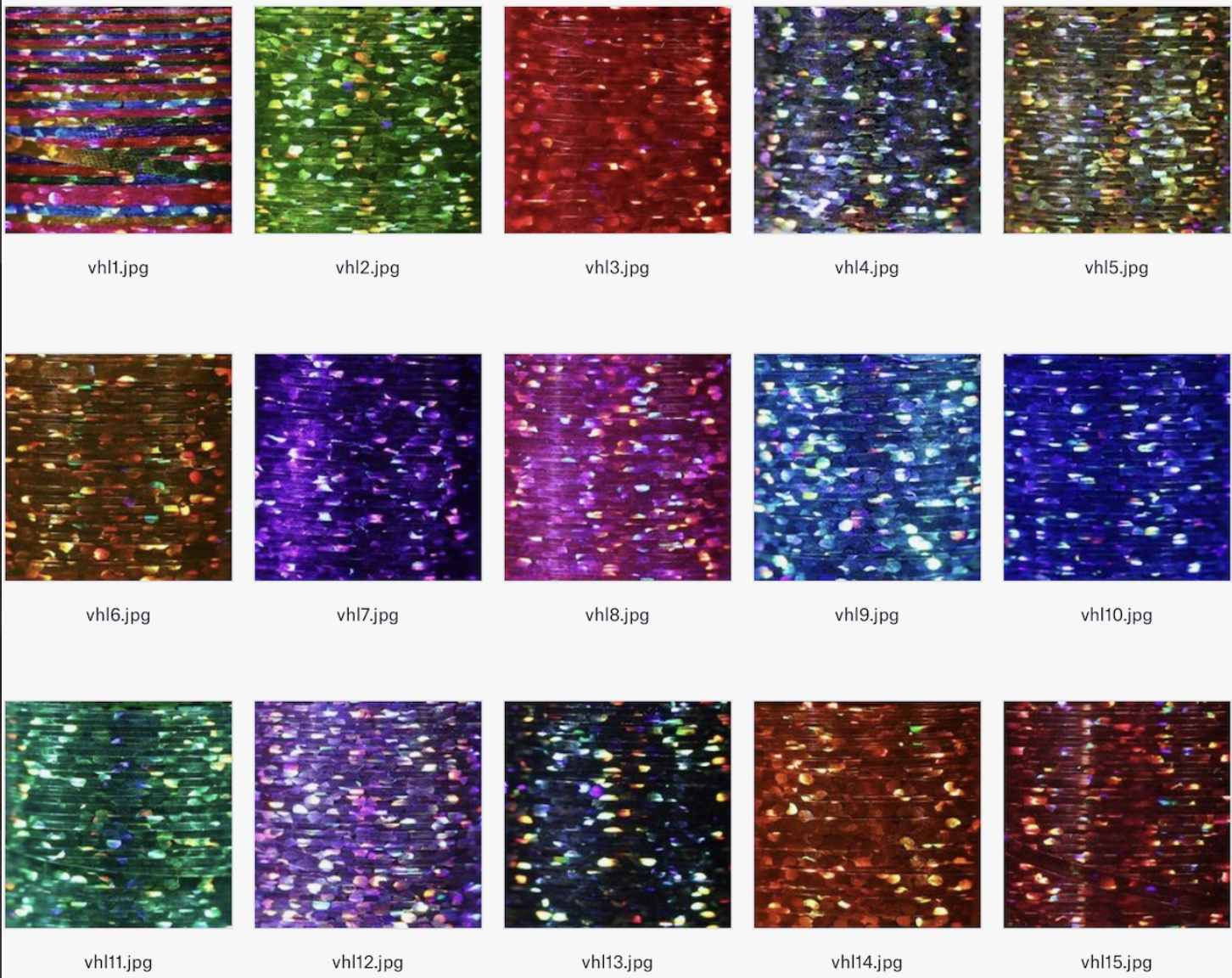 Hareline Dubbin Veevus Holographic Tinsel