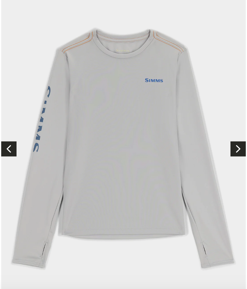 Simms Fishing Simms Kids Solar Tech Crew Neck