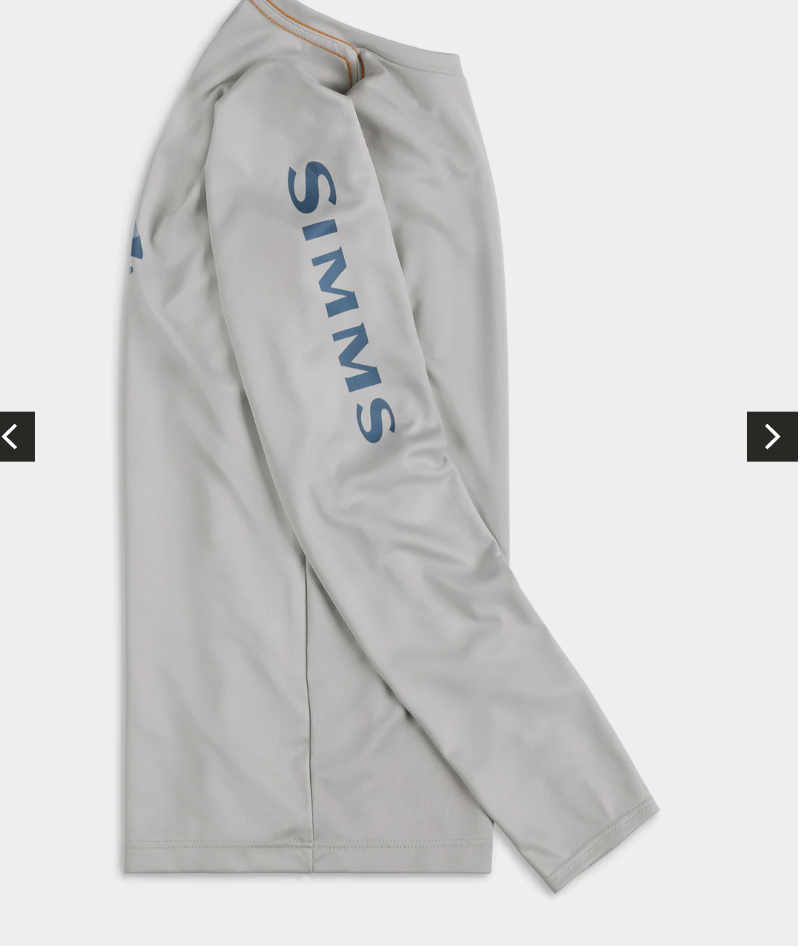 Simms Fishing Simms Kids Solar Tech Crew Neck