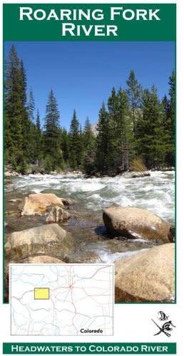 Anglers Book Supply Roaring Fork & Fryingpan Rivers Fishing Map & Floater's Guide