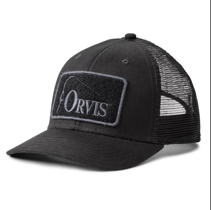 Orvis Orvis Low Profile Covert Ripstop Trucker  Hat  Black