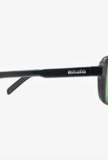 Bajio Bajio 12 South Sunglasses Black Gloss-Green Mirror Glass
