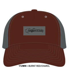 Richardson AC Logo Hat 112 Hawthorne Split Burnt Red/Charcoal OSFM