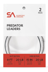 Scientific Anglers Scientific Anglers Predator Leader 2pk 8' w/ 15" 1X7 20lb Wire