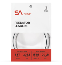 Scientific Anglers Scientific Anglers Predator Leader 2pk 8' w/ 15" 1X7 20lb Wire