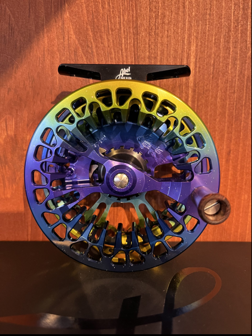 Abel Reels Abel Vaya Fly Reel 5/6 Northern Lights Fade Black Handle