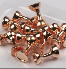 Hareline Dubbin Hareline Flat End Tungsten Hourglass Eyes  Copper XS